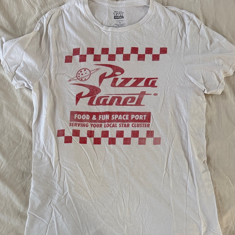 White Pizza Planet T-Shirt Toy Story